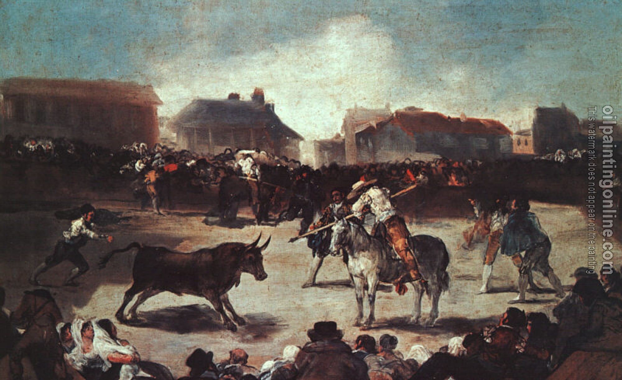 Goya, Francisco de - Village Bullfight